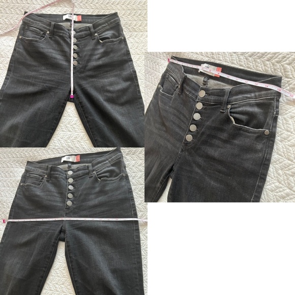 CAbi Button Fly Straight Jeans 4149 Carbon Grey Size 4 - Picture 12 of 15